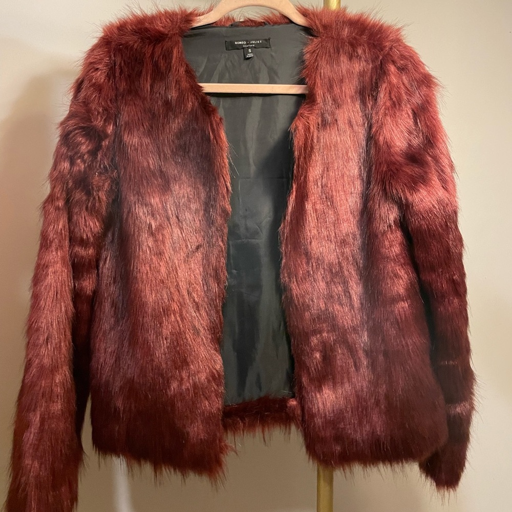 Romeo + Juliet fur coat